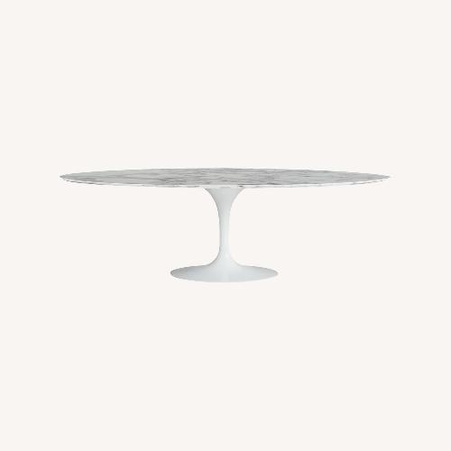 Used Eero Saarinen Knoll White Marble Dining Table for sale on AptDeco