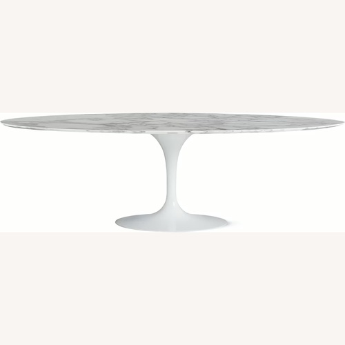 Used Eero Saarinen Knoll White Marble Dining Table for sale on AptDeco