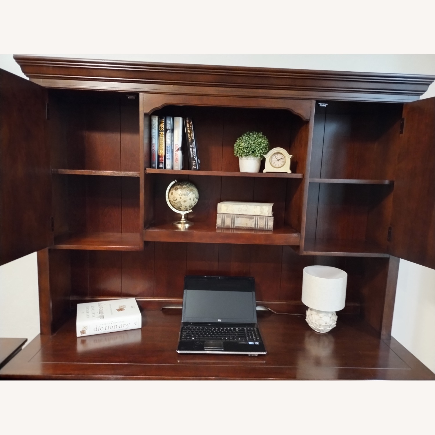 Flexsteel Dark Brown Wood Desk - image-3