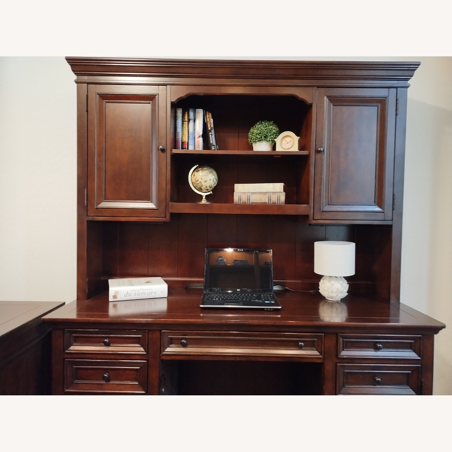 Flexsteel Dark Brown Wood Desk - image-2