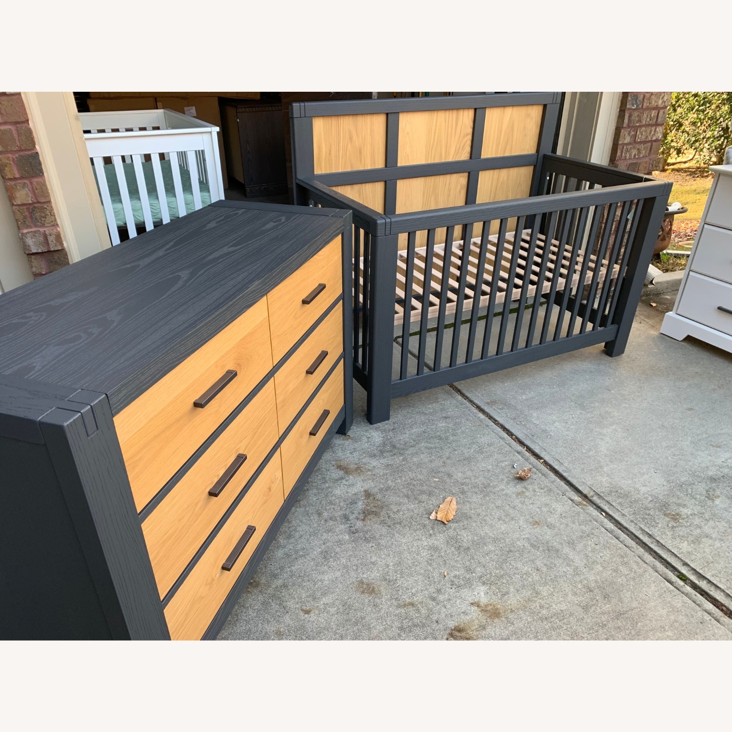 Natart Rustico Moderno Wood Crib - image-4