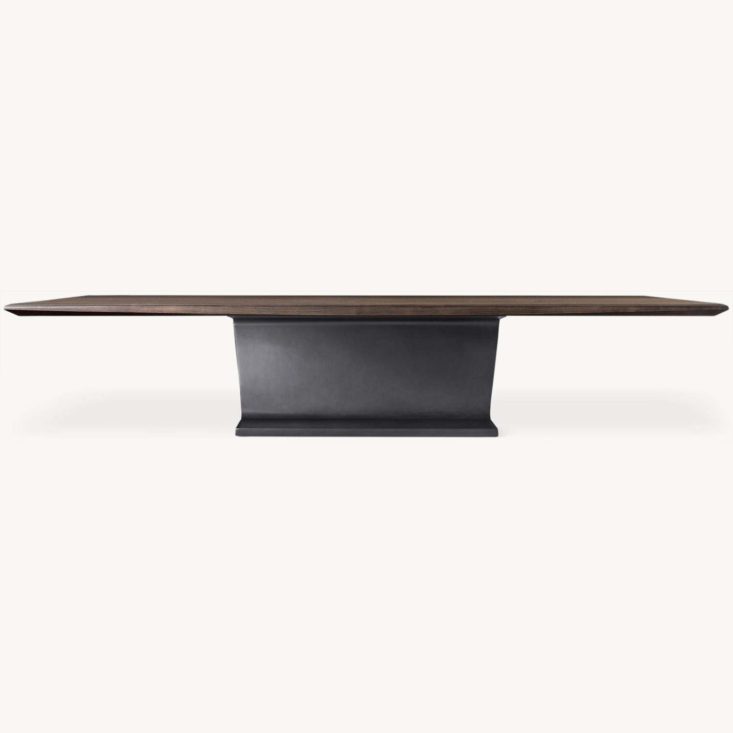 Restoration Hardware Dark Brown Wood Coffee Table - image-0