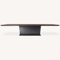Restoration Hardware Dark Brown Wood Coffee Table