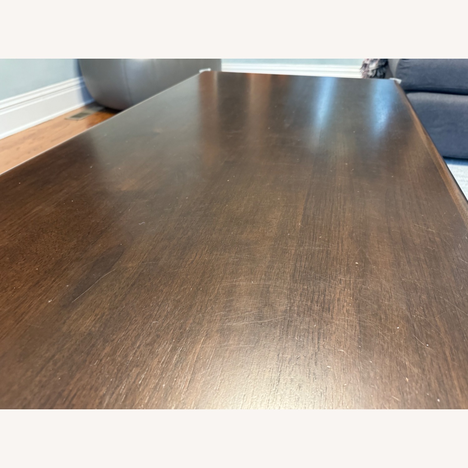 Restoration Hardware Dark Brown Wood Coffee Table - image-3