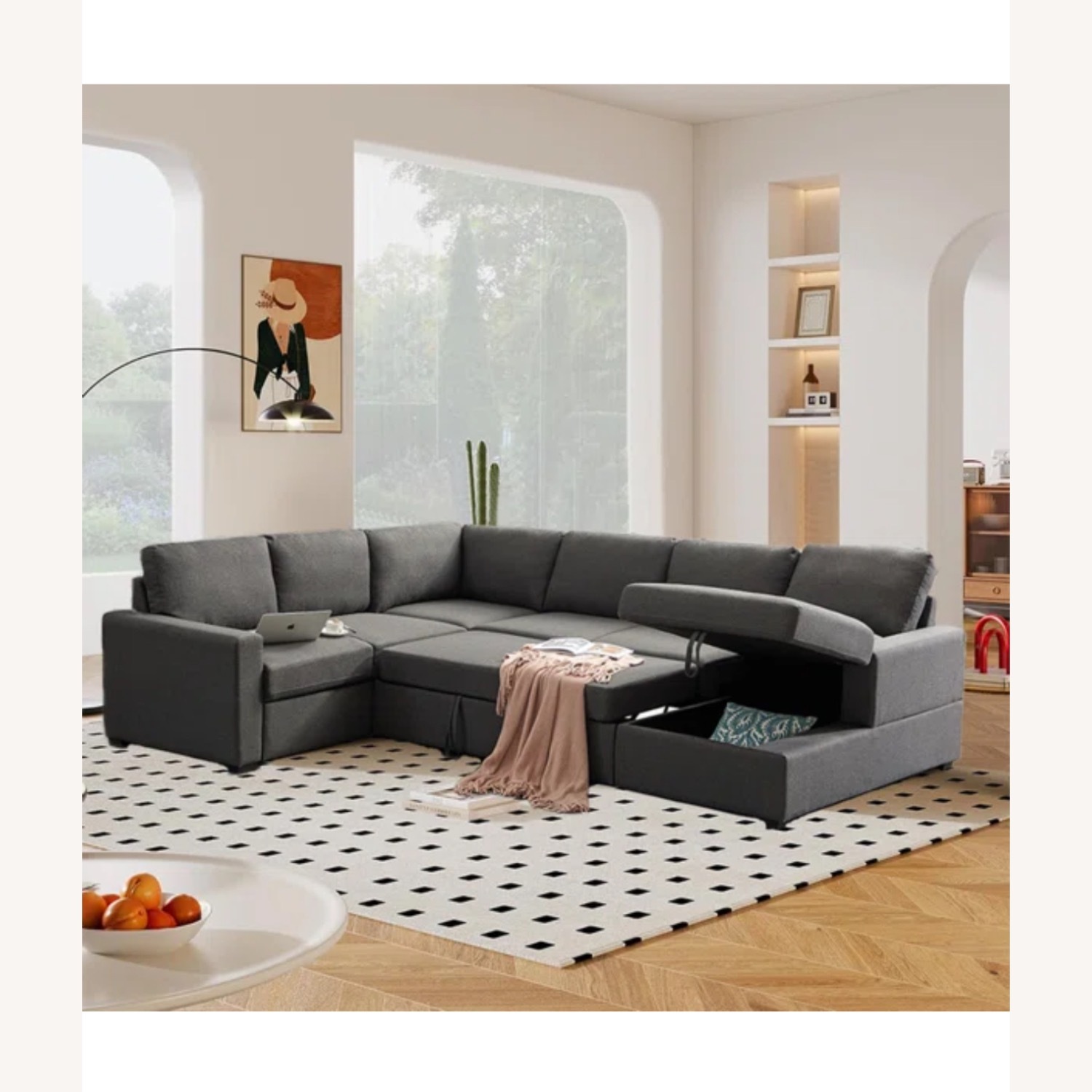 Amazon Dark Gray 3+ Piece Sectional - image-5
