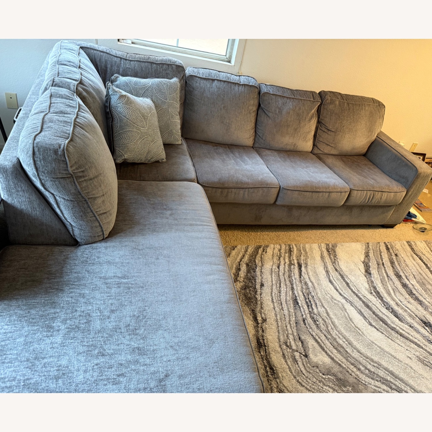 Ashley Sleeper Sofa With Chaise - image-2