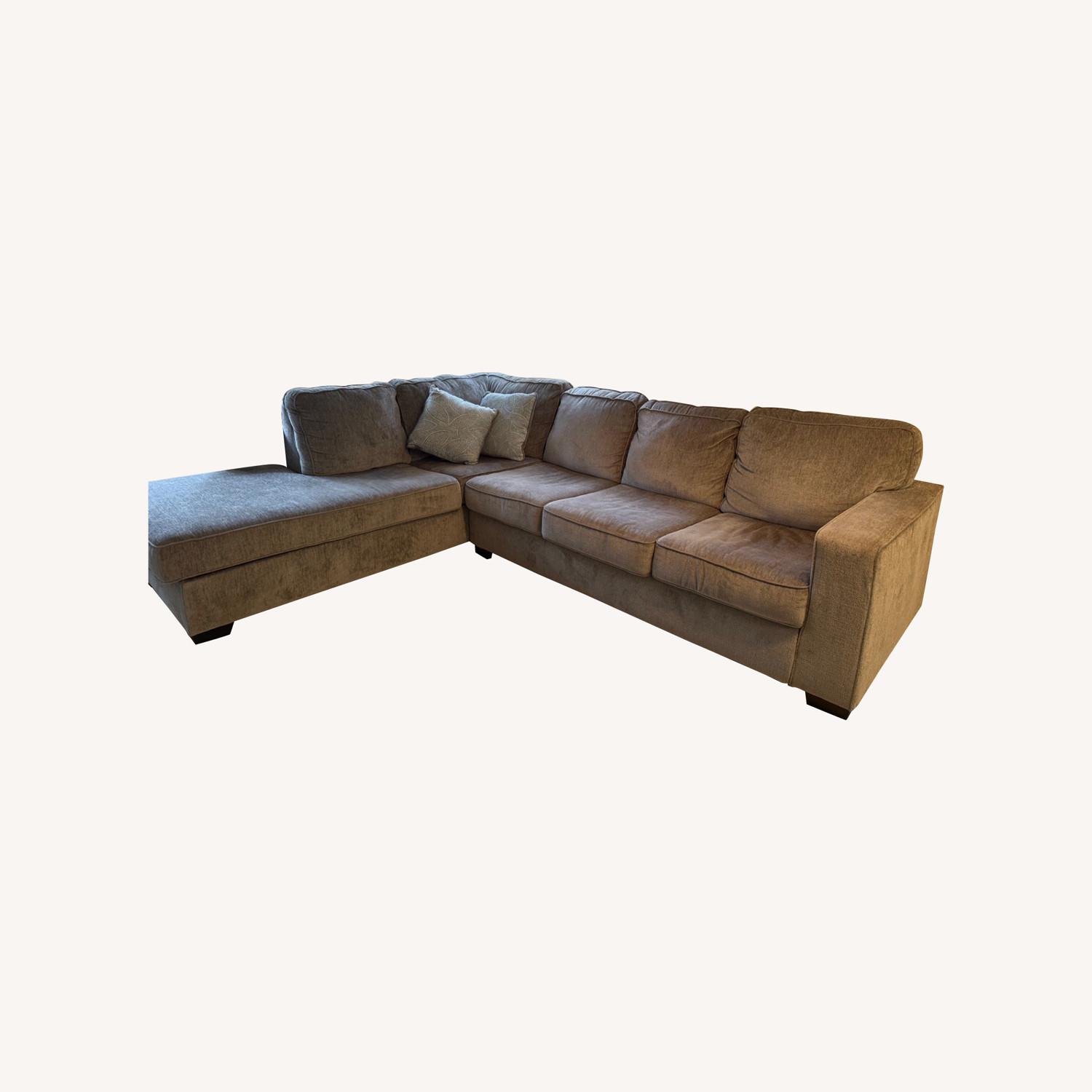 Ashley Sleeper Sofa With Chaise - image-0