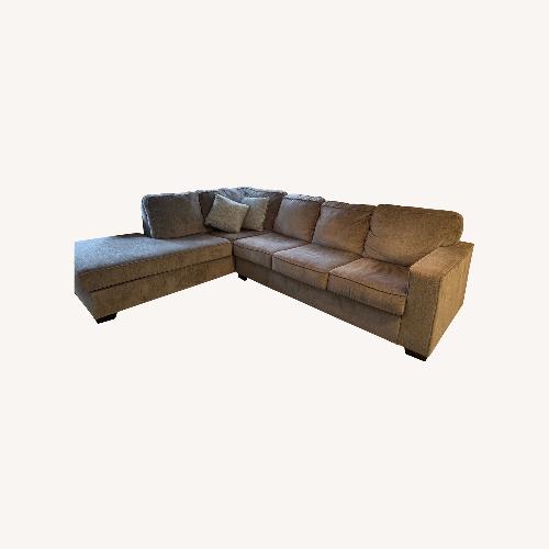 Used Ashley Sleeper Sofa With Chaise  for sale on AptDeco