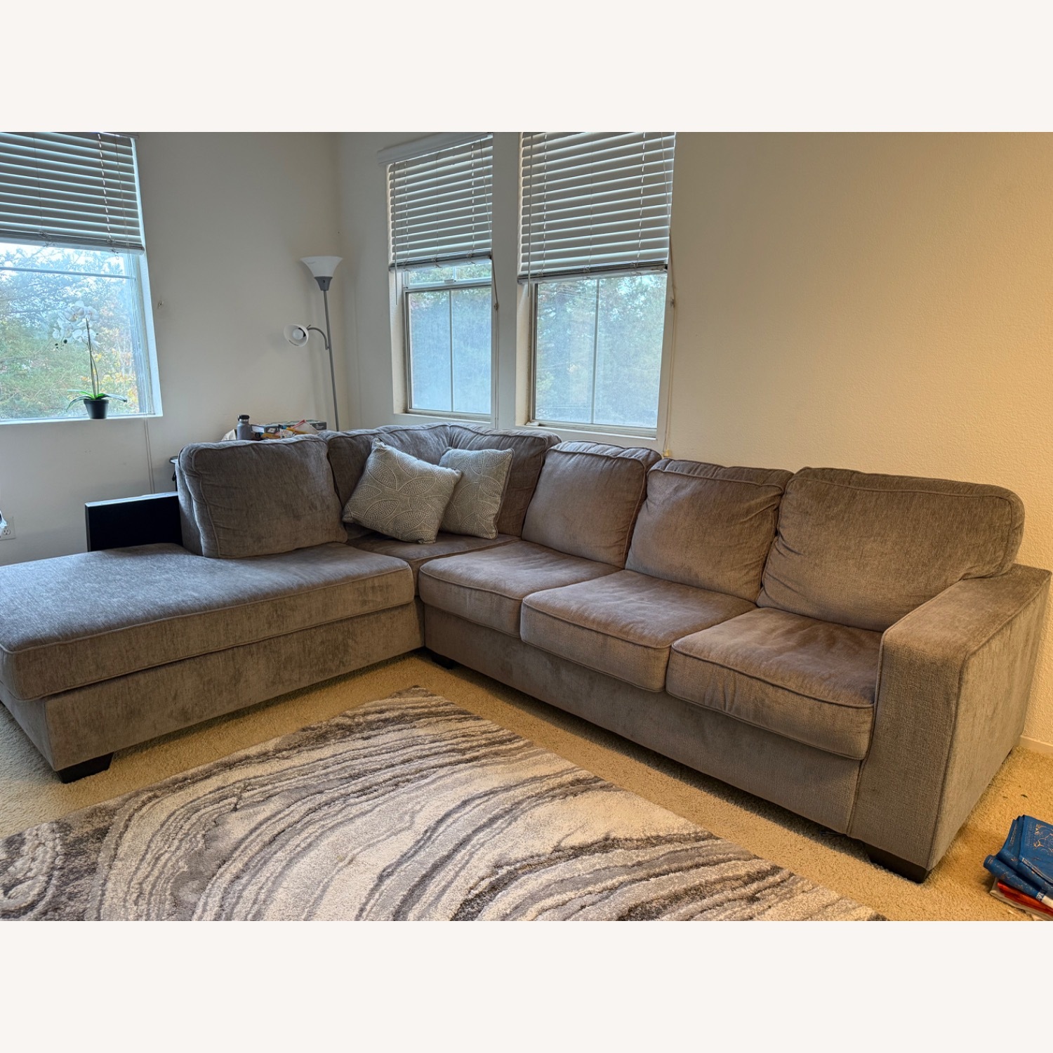 Ashley Sleeper Sofa With Chaise - image-1