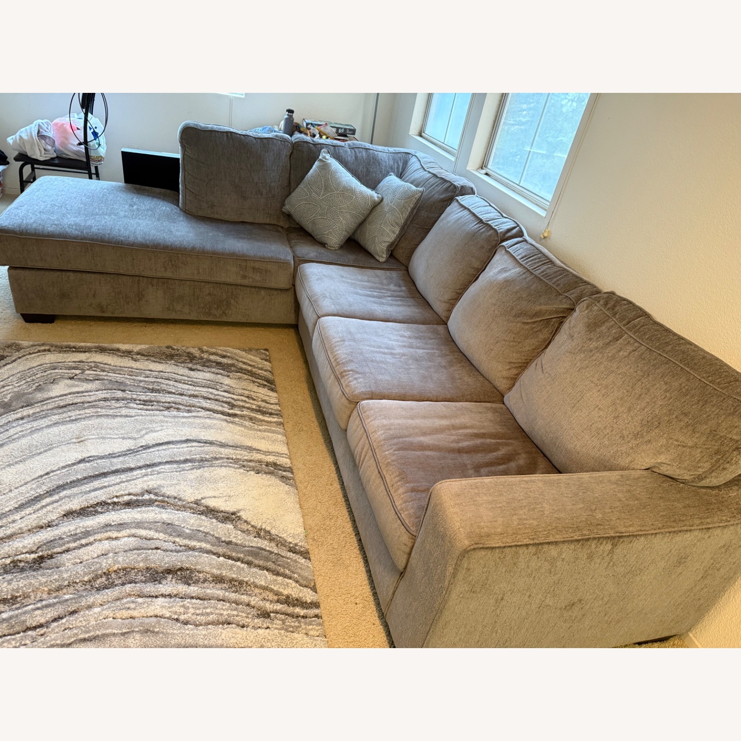 Ashley Sleeper Sofa With Chaise - image-3