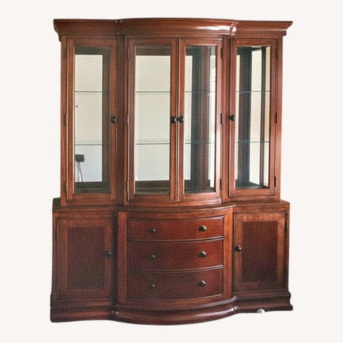 Used Vintage/Antique Dark Brown Wood Chest for sale on AptDeco