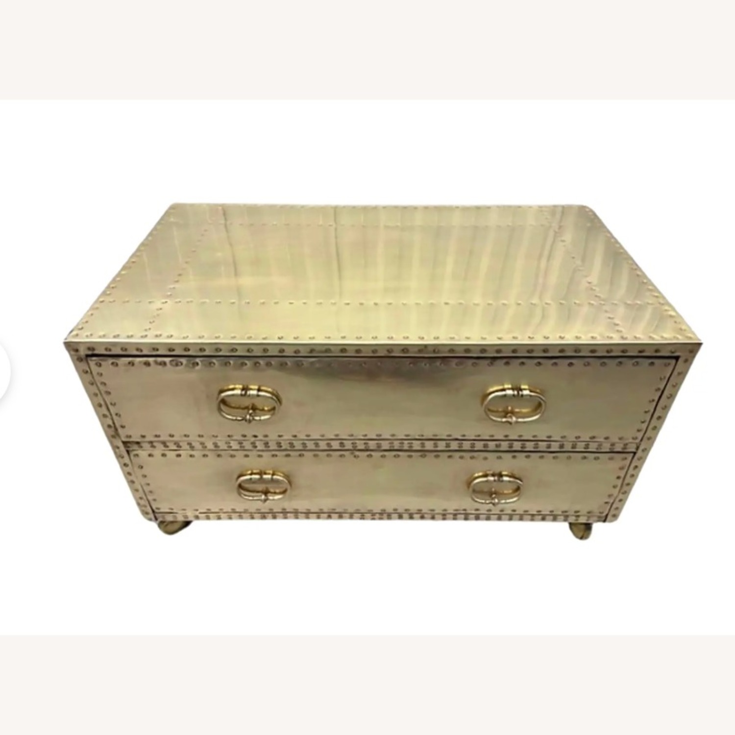 1970s Gold Coffee Table - image-1