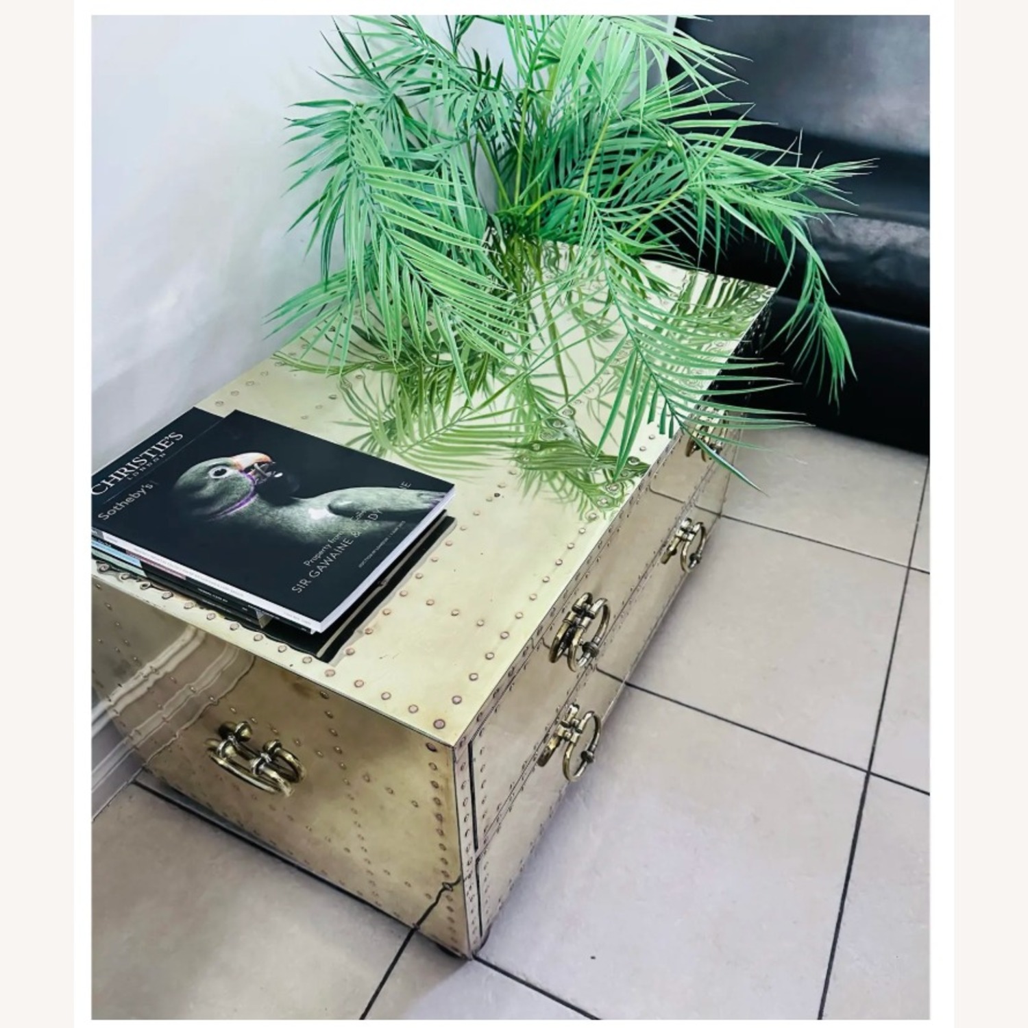 1970s Gold Coffee Table - image-3