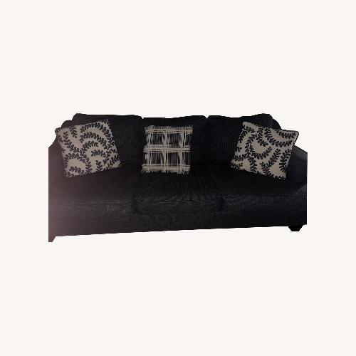 Used Raymour & Flanigan Dark Gray Fabric Sleeper Sofa for sale on AptDeco