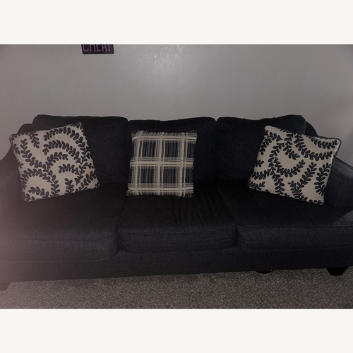 Used Raymour & Flanigan Dark Gray Fabric Sleeper Sofa for sale on AptDeco