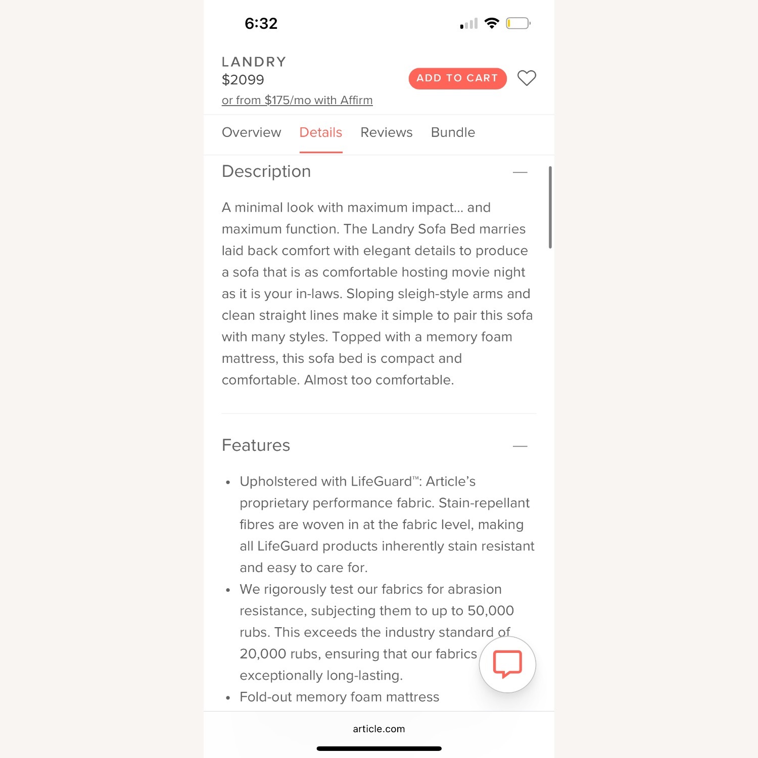 Article Sleeper Sofa - image-11