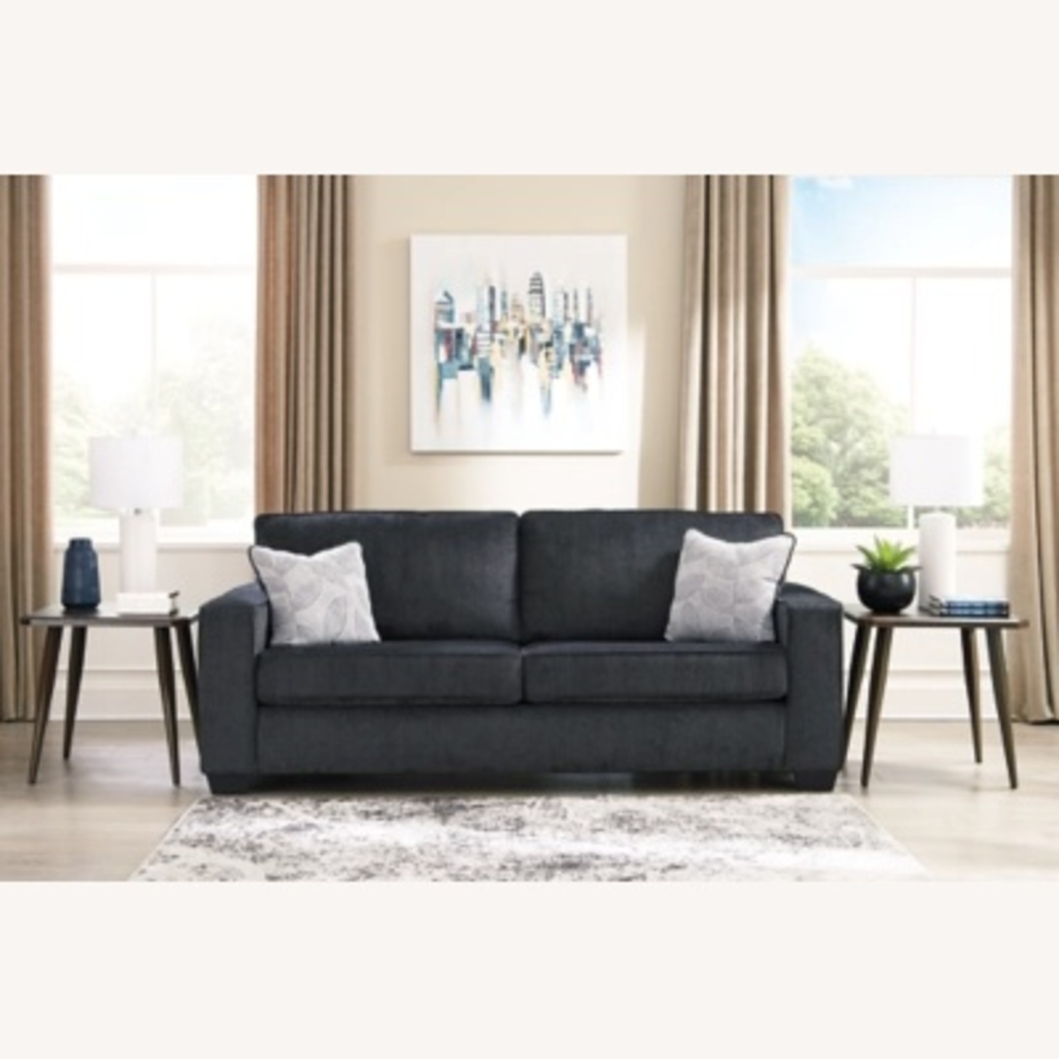 Ashley Furniture Altari Blue 2 Seater Sofa - image-4