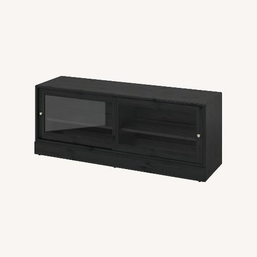 Used IKEA Havsta Black Wood Media Storage for sale on AptDeco