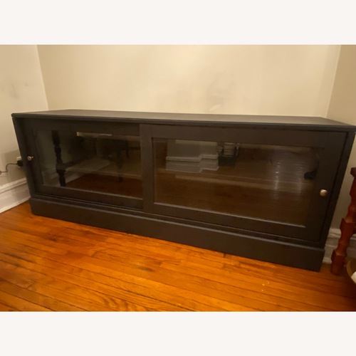 Used IKEA Havsta Black Wood Media Storage for sale on AptDeco