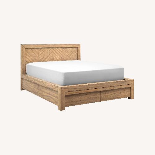 Used Raymour & Flanigan Playa Platform Storage Bed for sale on AptDeco
