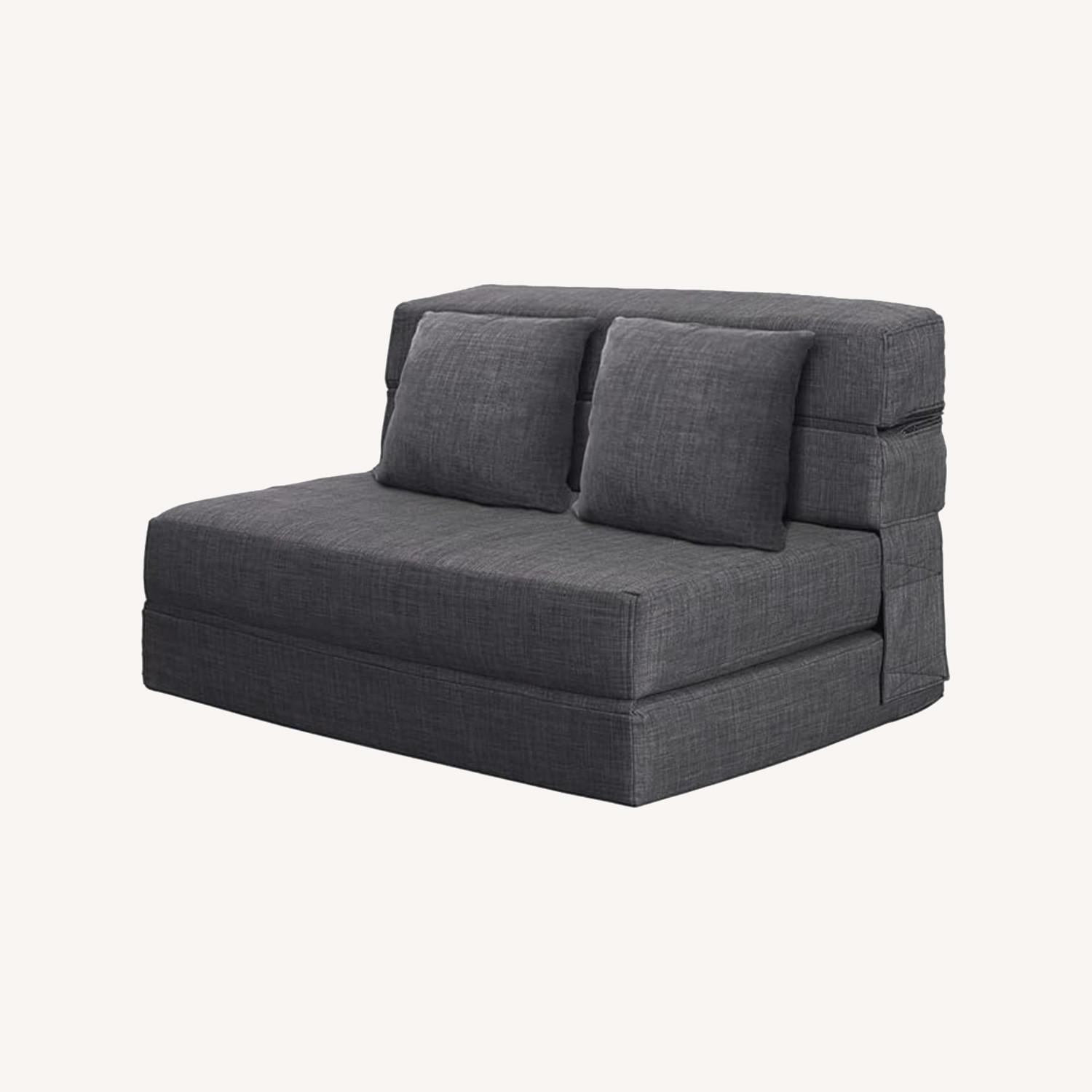 Amazon Dark Gray Fabric Sleeper Sofa - image-0
