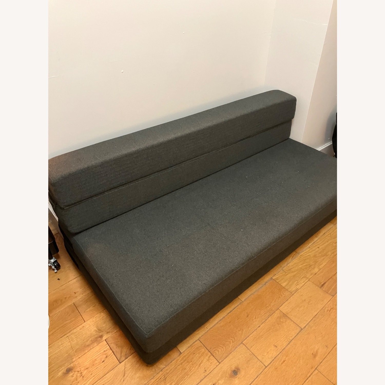 Amazon Dark Gray Fabric Sleeper Sofa - image-1