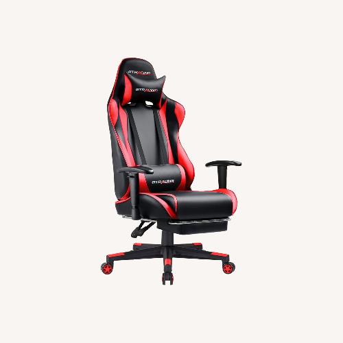 Used Red Chair GTRacing Gaming Chair with Footrest for sale on AptDeco