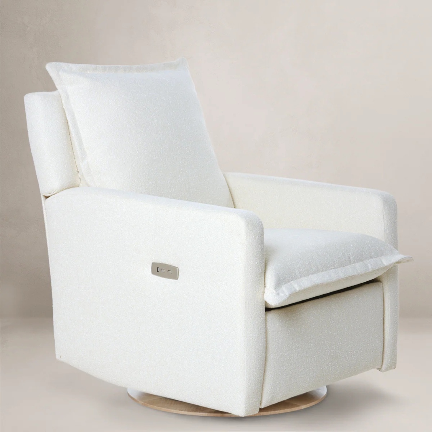 Oilo Swivel Nursery Recliner Cloud White - image-12