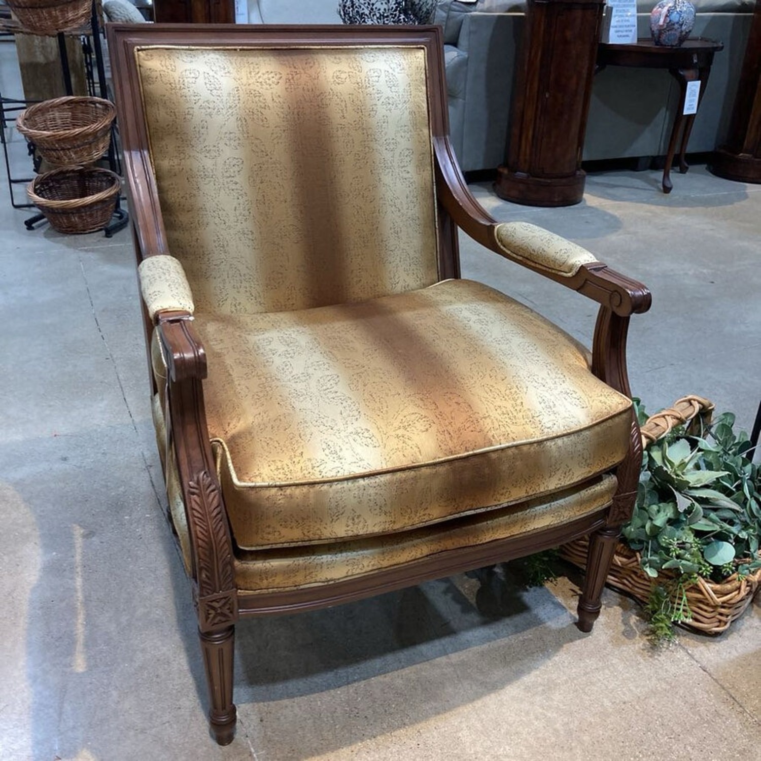 Pearson Louis XVI Upholstered Fauteuil Chair - image-2