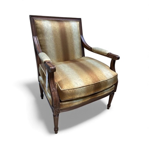 Used Pearson Louis XVI Upholstered Fauteuil Chair for sale on AptDeco