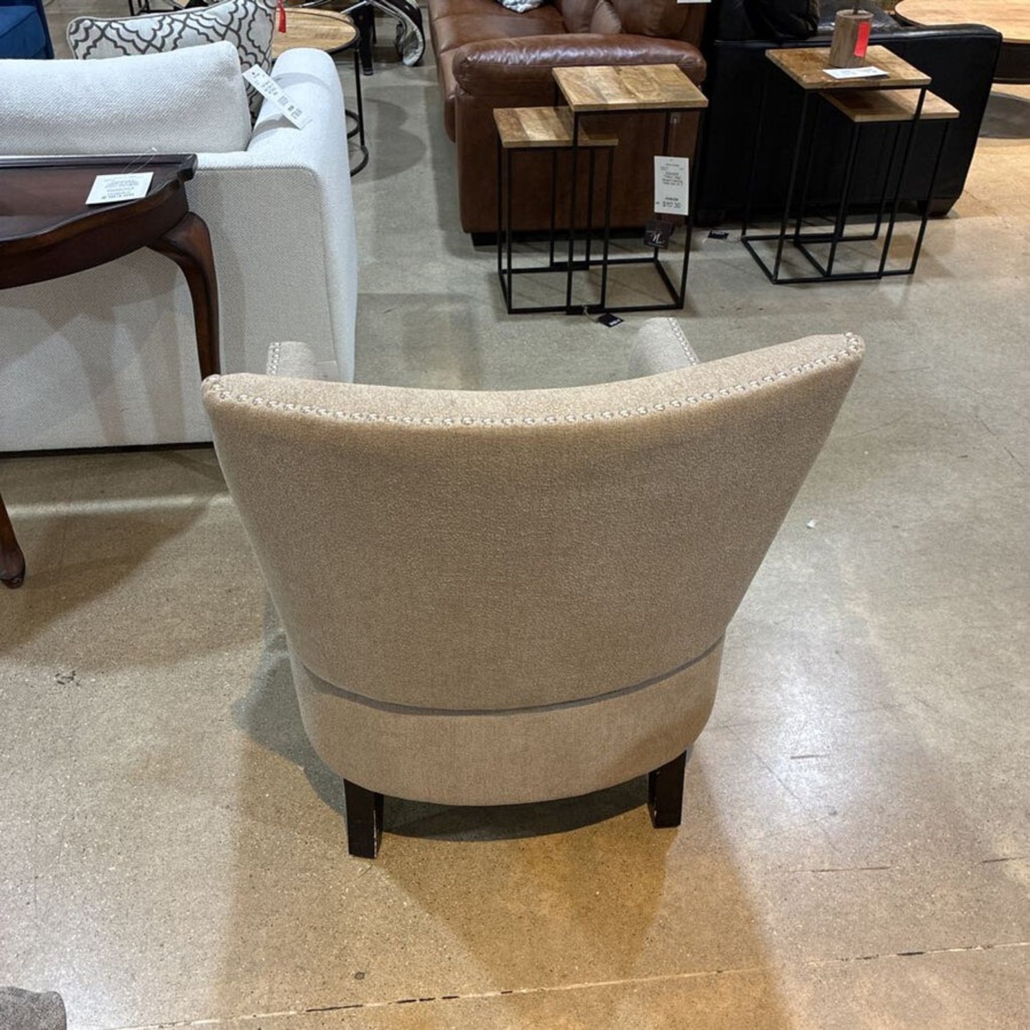 Emerald Home Fabric Nailhead Trim Accent Chair - image-3