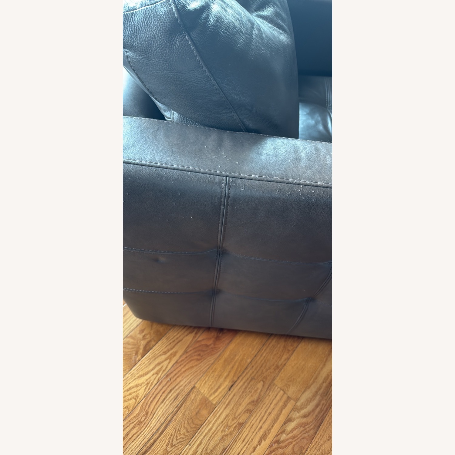 Dark Brown Leather Accent Chairs - image-4