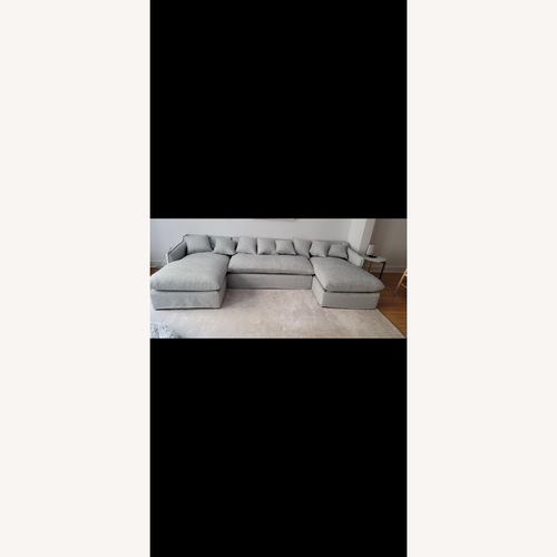 Used Maiden Home Dune Chenille Harbor Sectional for sale on AptDeco