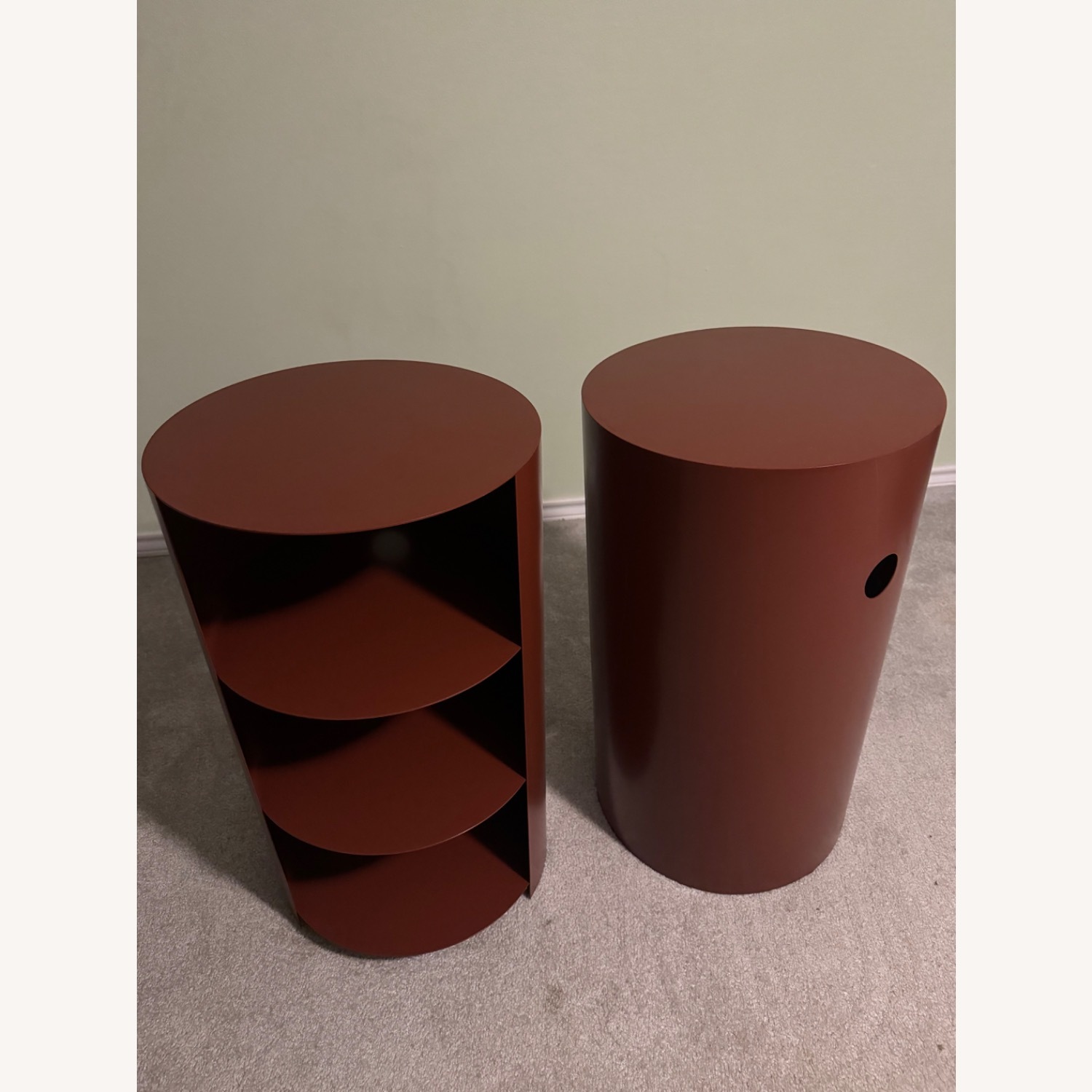 Hem Red Metal Nightstands - image-2