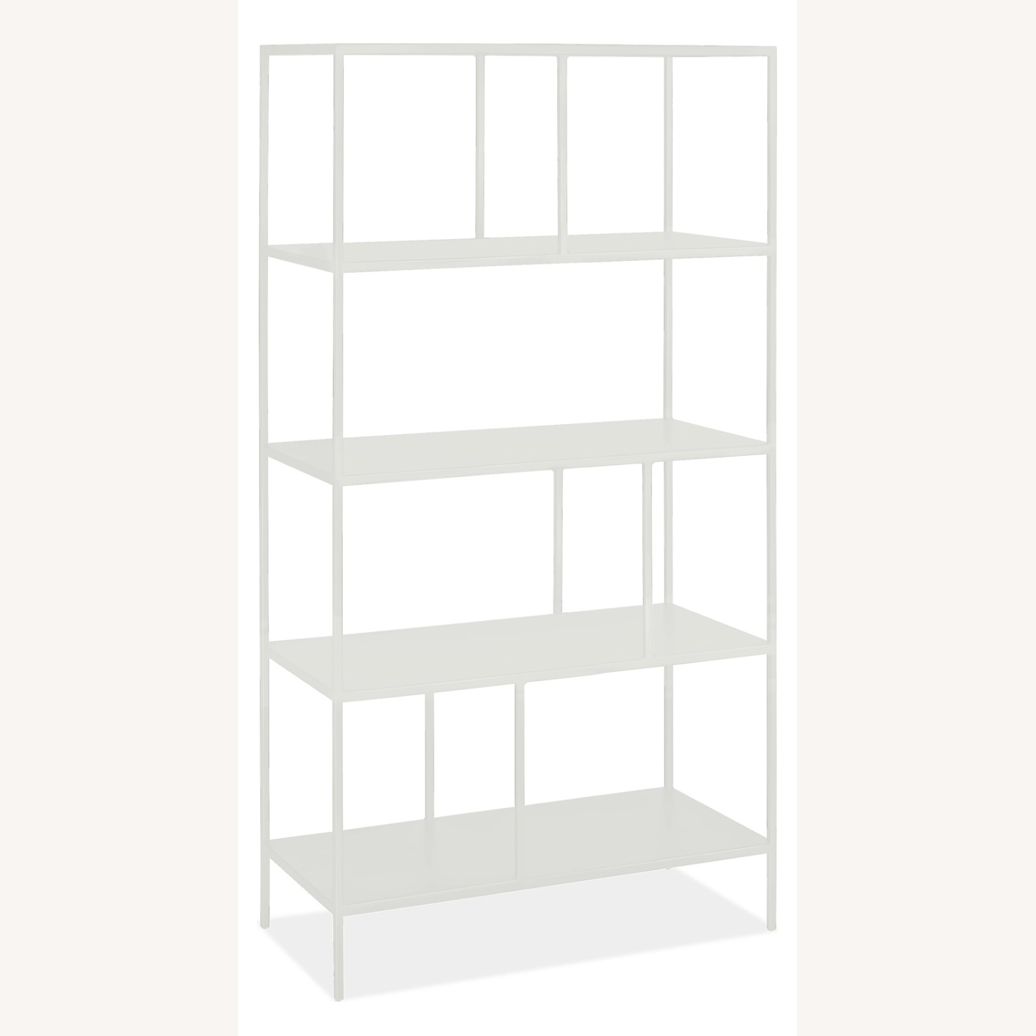 Room & Board Foshay White Metal Bookcase - image-4