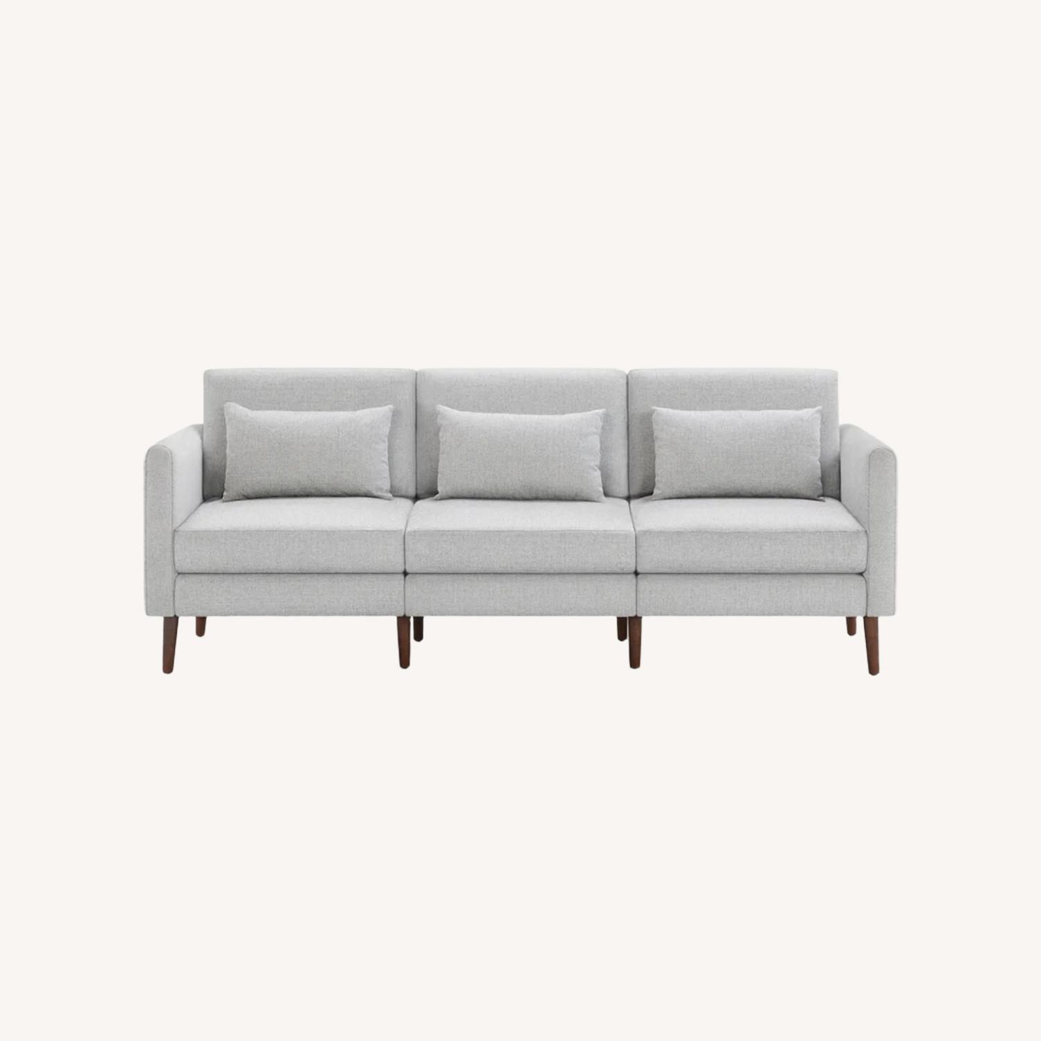 Burrow Nomad Light Gray Fabric 3+ Seater Sofa - image-0