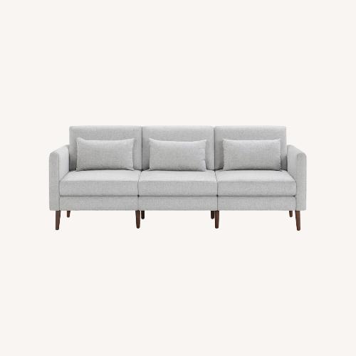 Used Burrow Nomad Light Gray Fabric 3+ Seater Sofa for sale on AptDeco