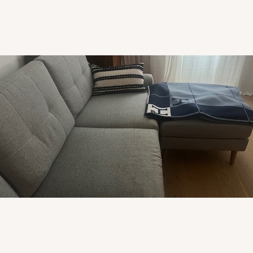 Used Burrow Nomad Light Gray Fabric 3+ Seater Sofa for sale on AptDeco