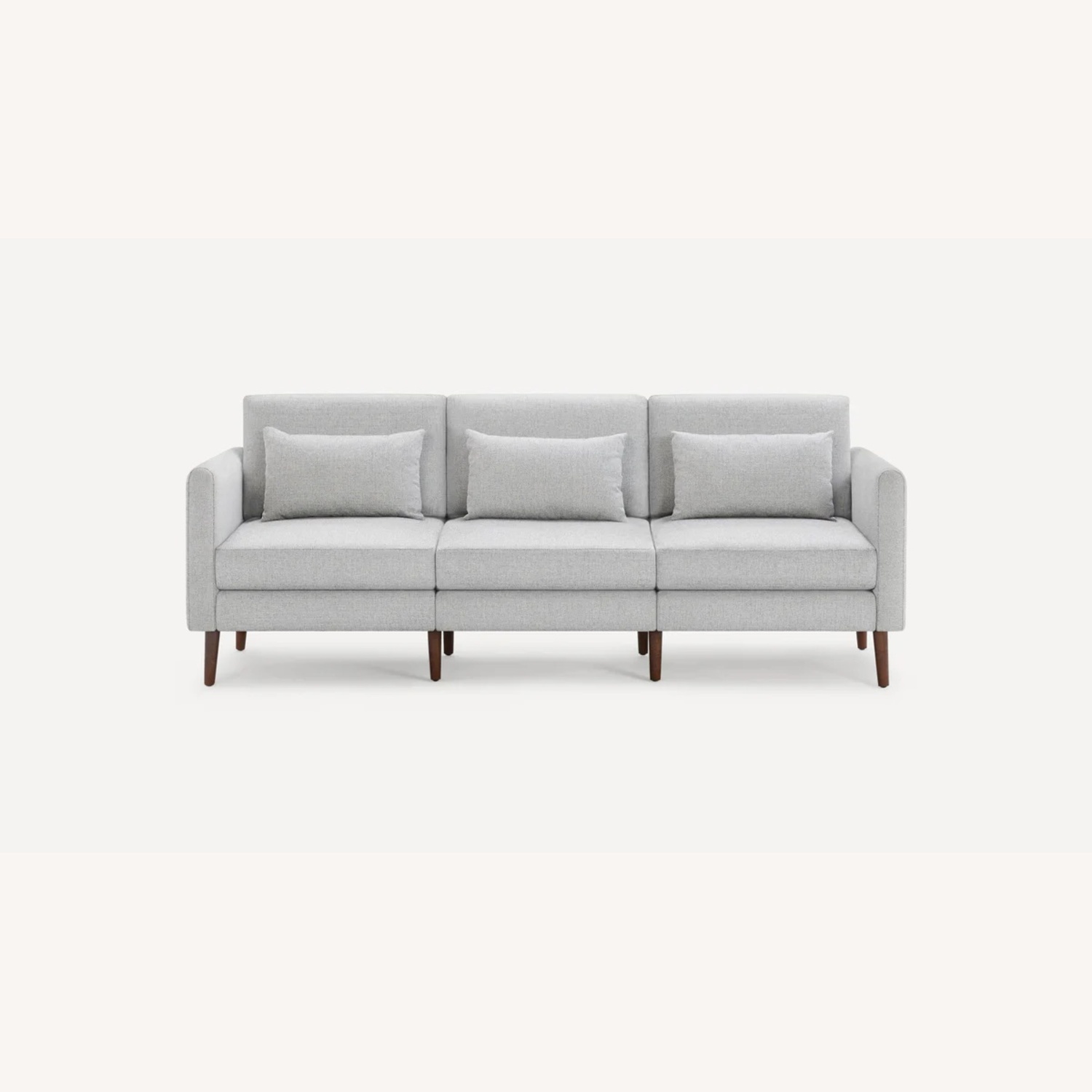 Burrow Nomad Light Gray Fabric 3+ Seater Sofa - image-5