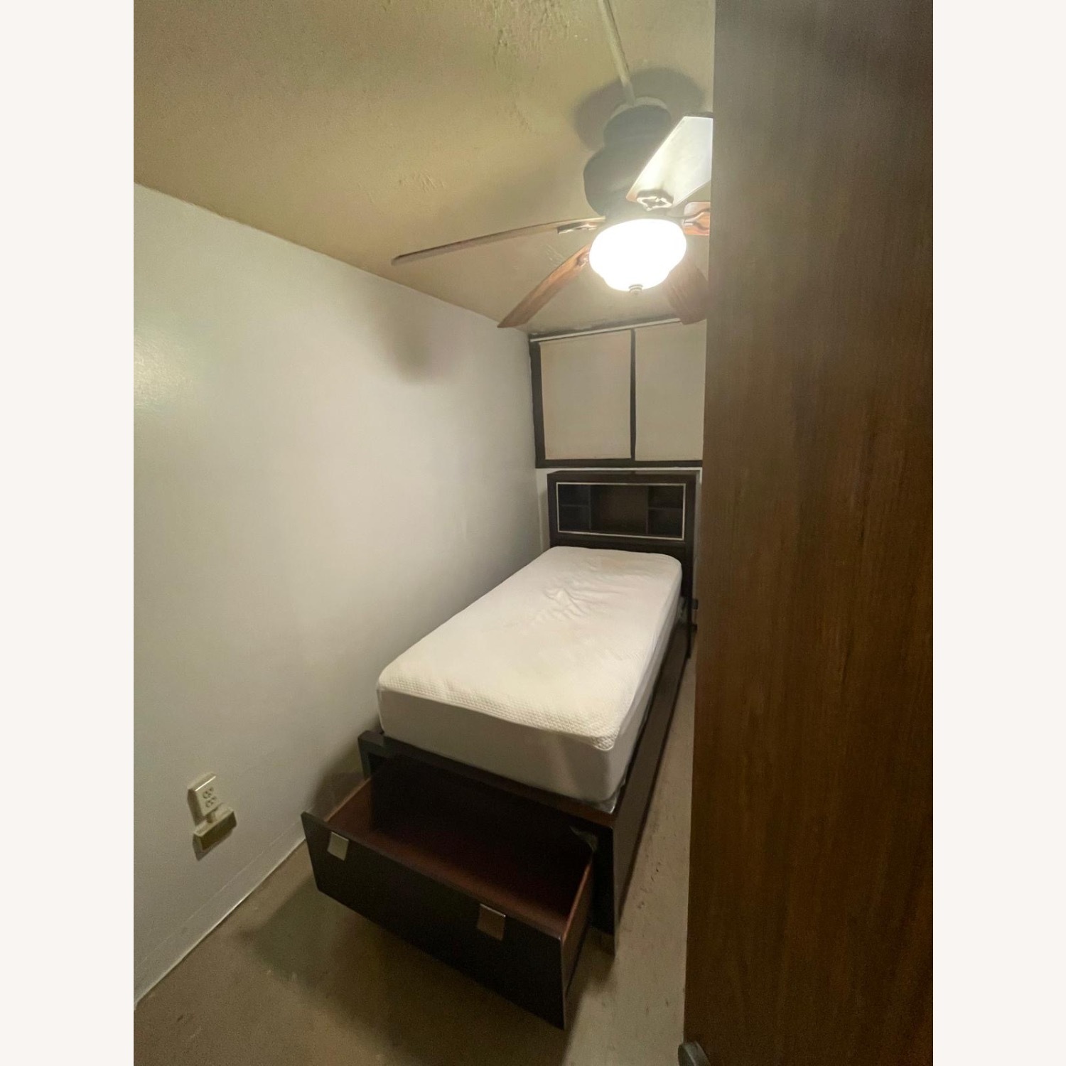 Raymour & Flanigan Dark Brown Twin Bed - image-2