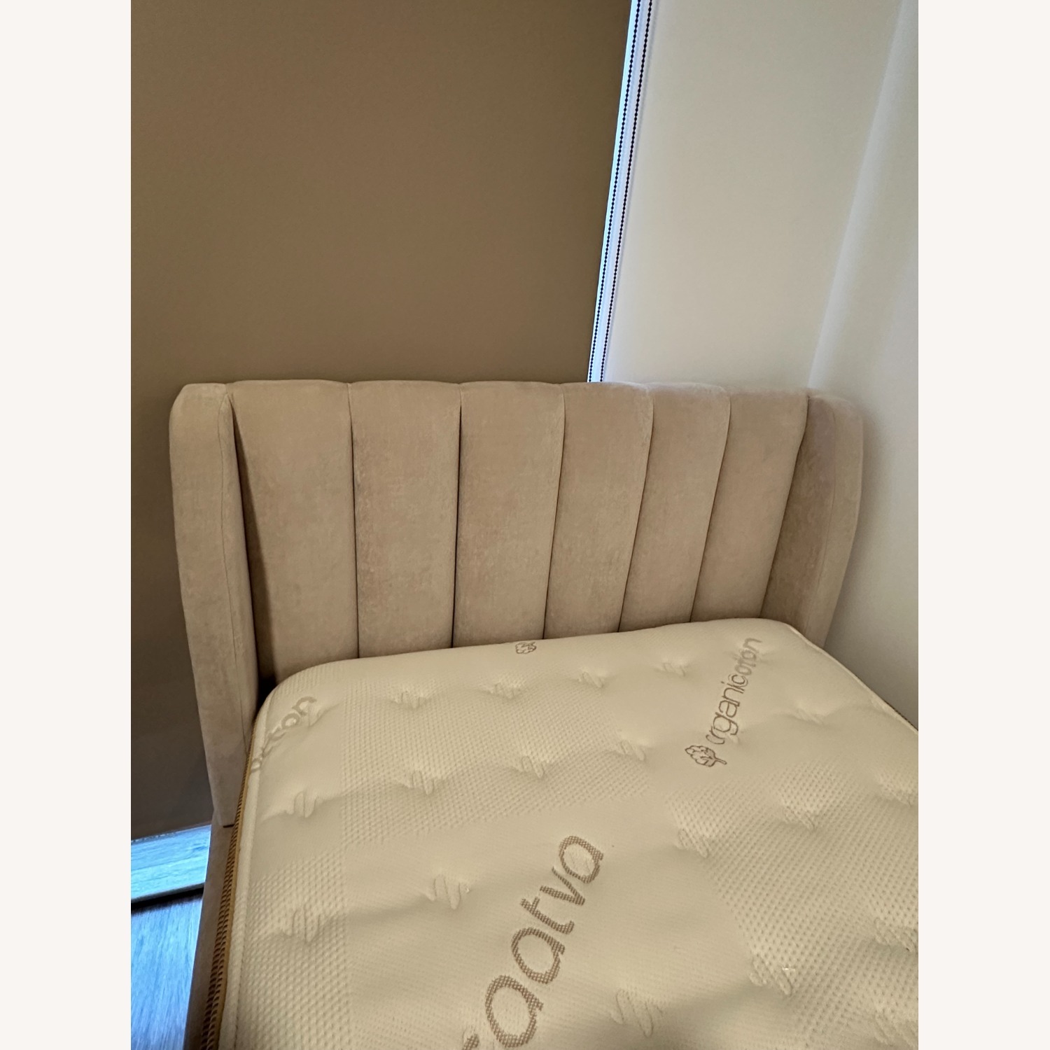 Pottery Barn Kids Avalon Pink Fabric Twin Bed - image-5