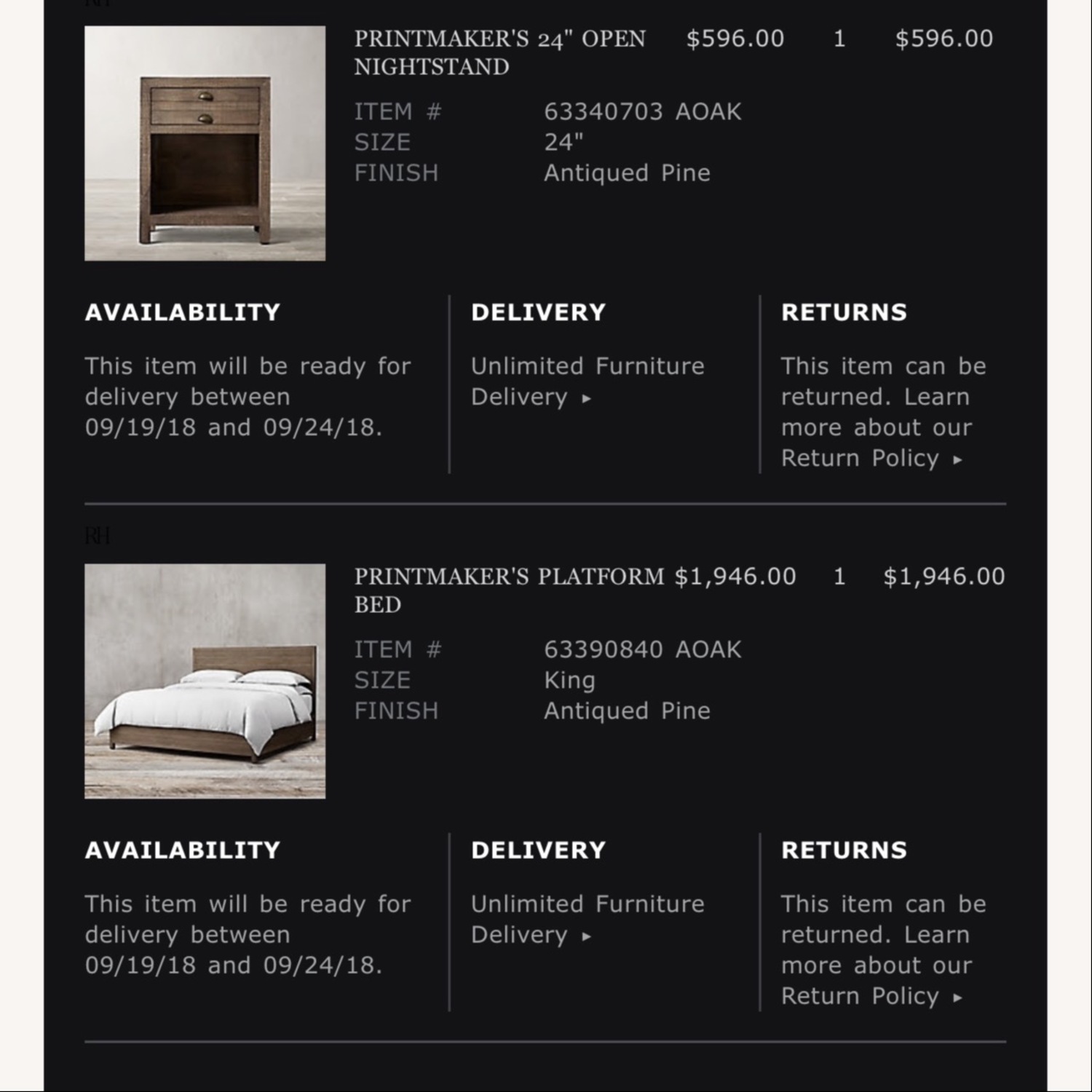 Restoration Hardware Printmakers King Bed - image-2