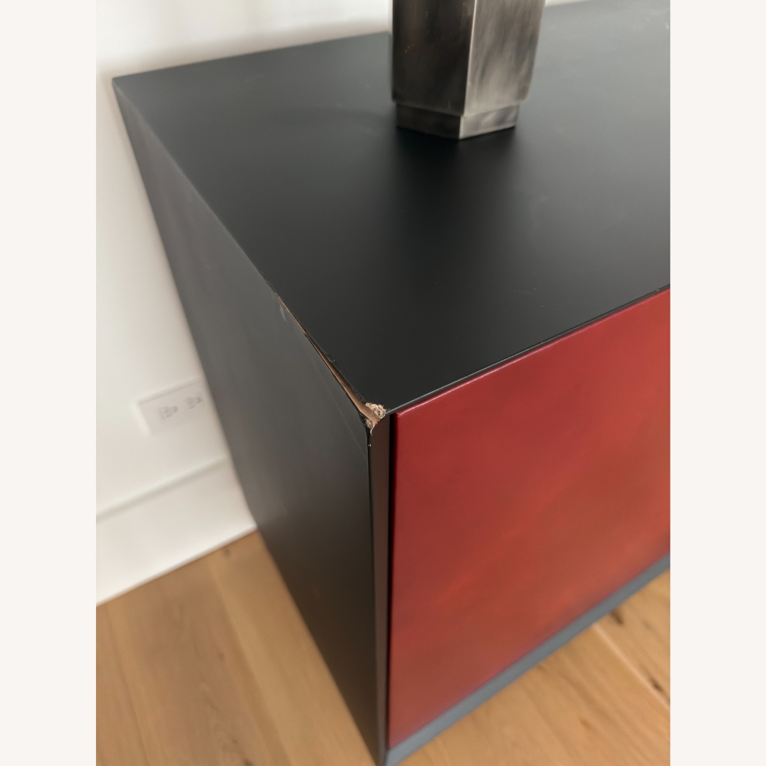Sentient Furniture Custom Red Leather Sideboard - image-4