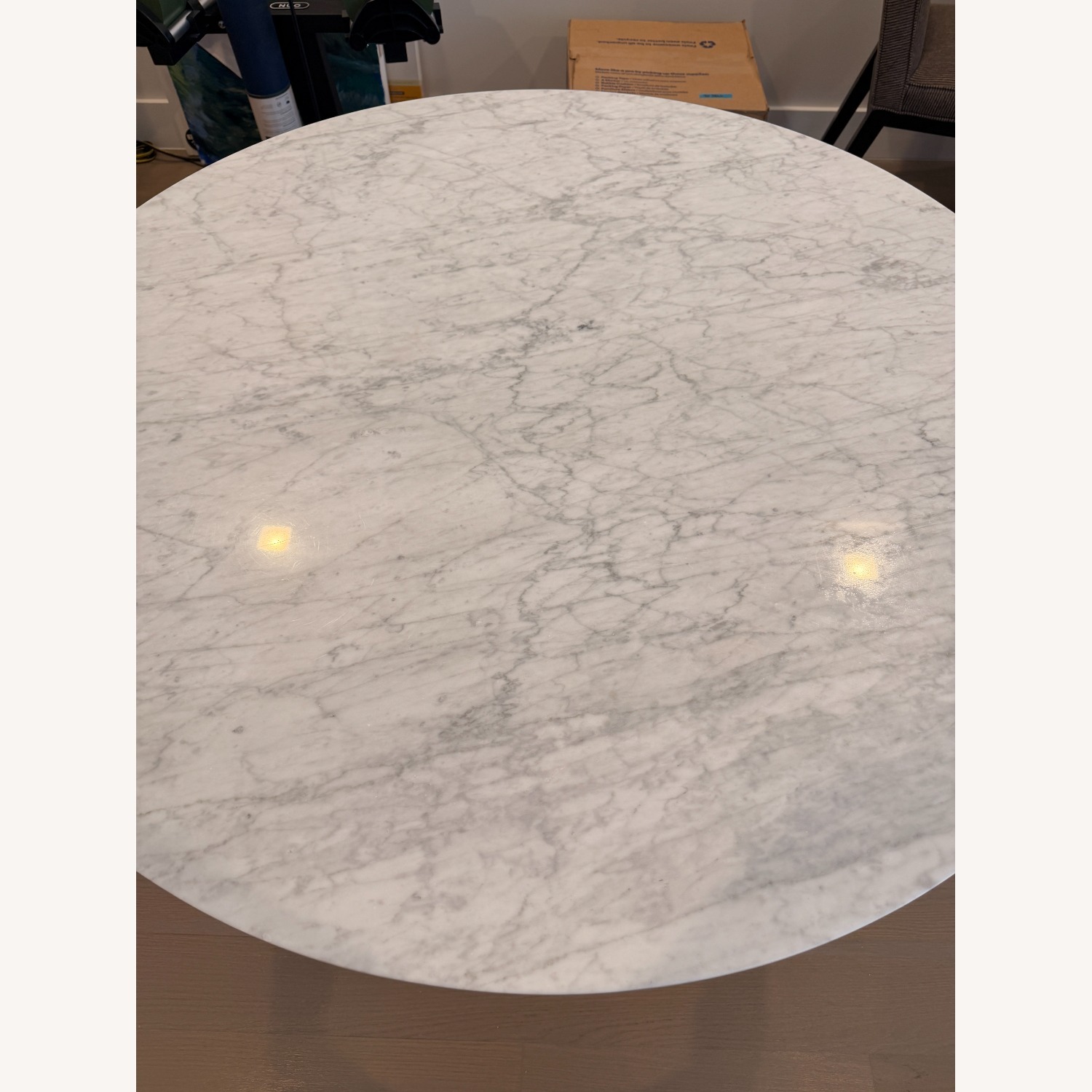 Rove Concepts Winston White Marble Dining Table - image-4