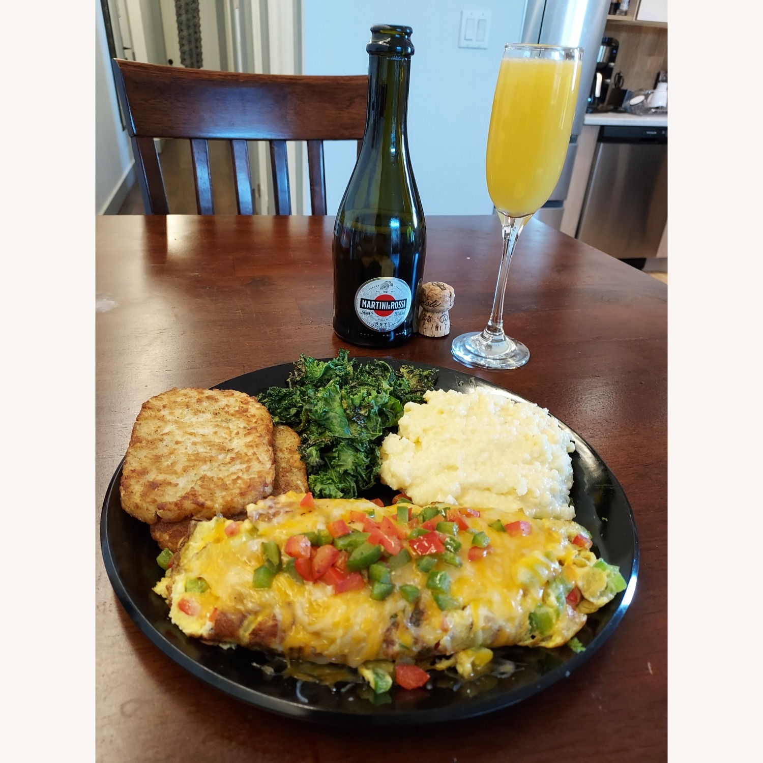 Raymour & Flanigan Dark Brown Wood Dining Set - image-4