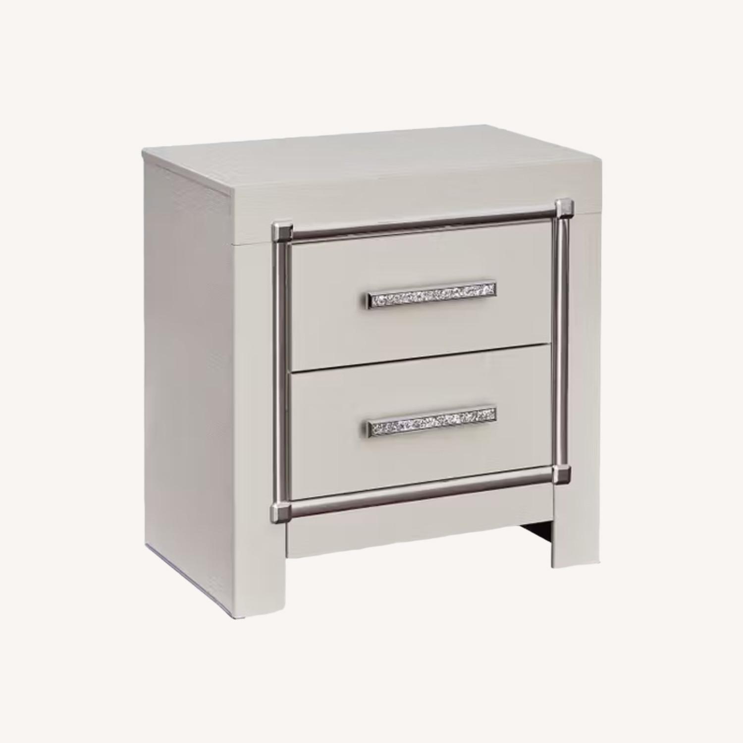 Ashley Furniture White Wood Nightstand - image-0