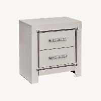 Ashley Furniture White Wood Nightstand