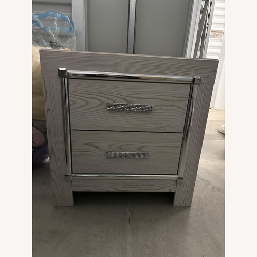 Used Ashley Furniture White Wood Nightstand for sale on AptDeco