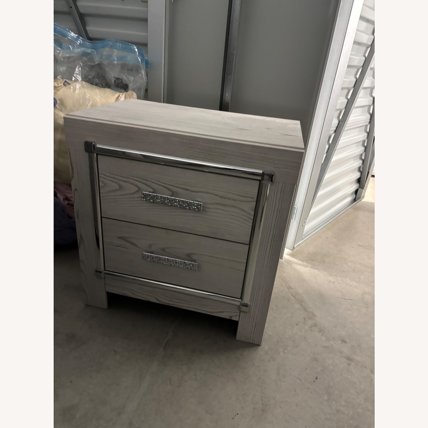 Ashley Furniture White Wood Nightstand - image-2