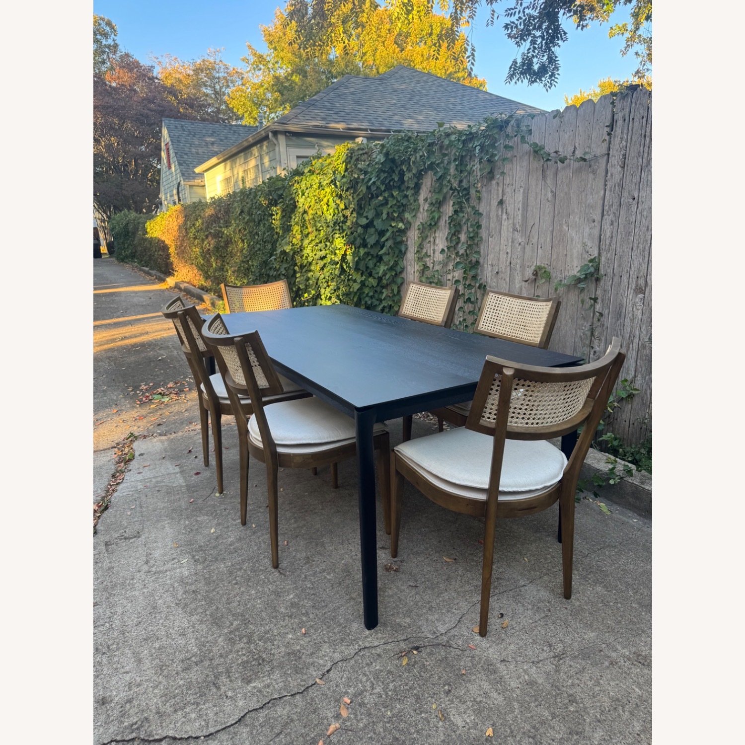 Perigold Dining Set Ethnicraft + Four Hands Wood - image-2